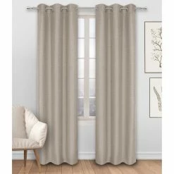 New 😍 Curtain Panels Safdie And Co Linen Look 2 Piece Blackout Curtain Panel Set ❤️ -Window Curtains Shop scaleSAFD008 1