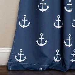 Best Pirce ❤️ 73 - 84 In. Lush Decor Anchor Panel Pair ⌛ -Window Curtains Shop scaleTRIA458