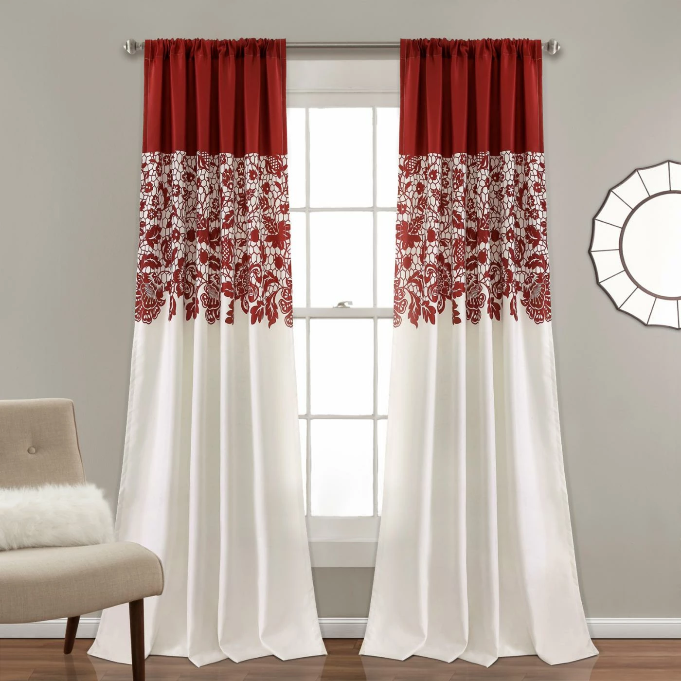 Best deal ✨ Curtain Panels Estate Garden Print Window Curtain Set By Half Moon 😉 5 Best deal ✨ Curtain Panels Estate Garden Print Window Curtain Set By Half Moon 😉 - Image 5