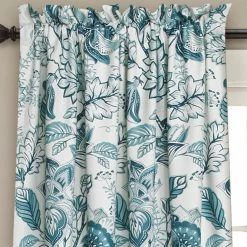 Best Pirce 🛒 Curtain Panels Half Moon Cynthia Jacobean Room Darkening Window Curtain Set ⭐ -Window Curtains Shop scaleTRIA598