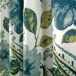 New 🧨 Curtain Panels Lush Decor Floral Paisley Room Darkening Curtain Panel Pair 🔔 -Window Curtains Shop scaleTRIA926